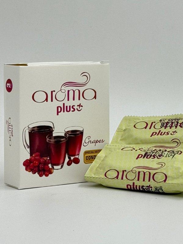 Aroma Plus Condom Apple Flavor - 3 Special Dotted Condoms