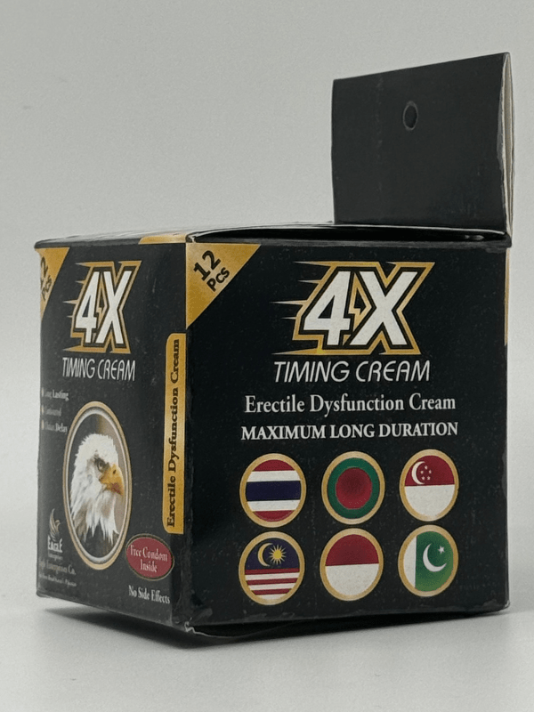 4X Timing Cream - Delay Cream with 12 Condoms