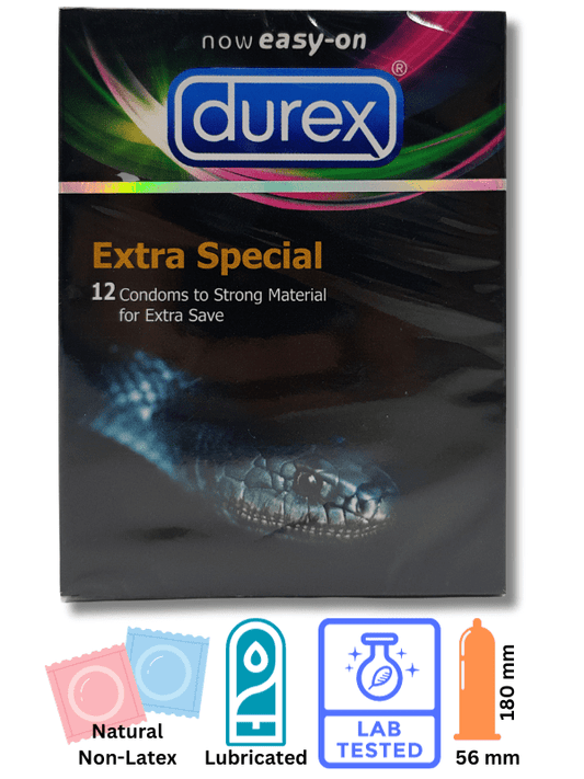 Durex Non-Latex Condoms Extra Special - 12 Delay Condoms