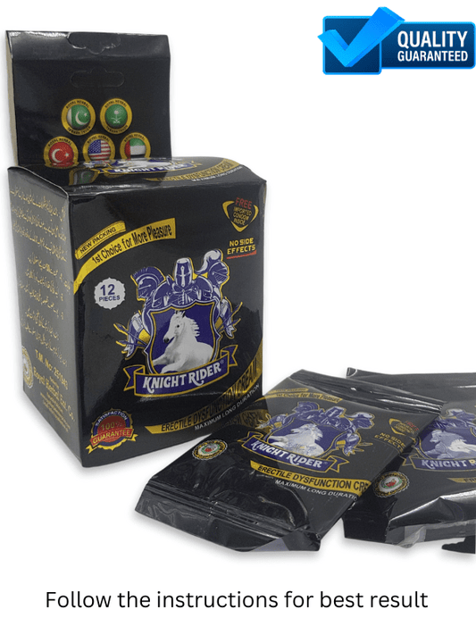 Knight Rider Cream - Delay Cream with 12 Condoms