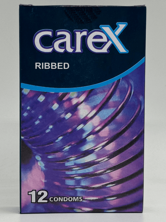 Carex Ribbed Condoms - 12 Condoms Pack
