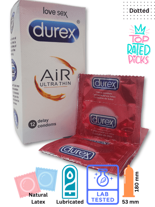 Durex Air Ultra Thin Condoms - 12 Delay Condoms