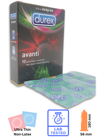 Durex Avanti Condoms 12 Pieces - Non Latex Natural Feeling