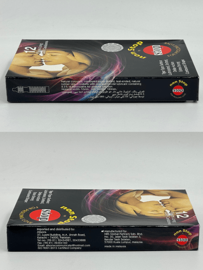 Non Stop Condoms - 12 Dotted & Lubricated Condoms
