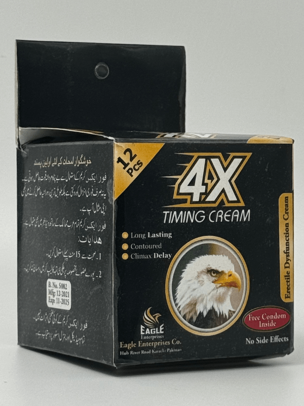 4X Timing Cream - Delay Cream with 12 Condoms