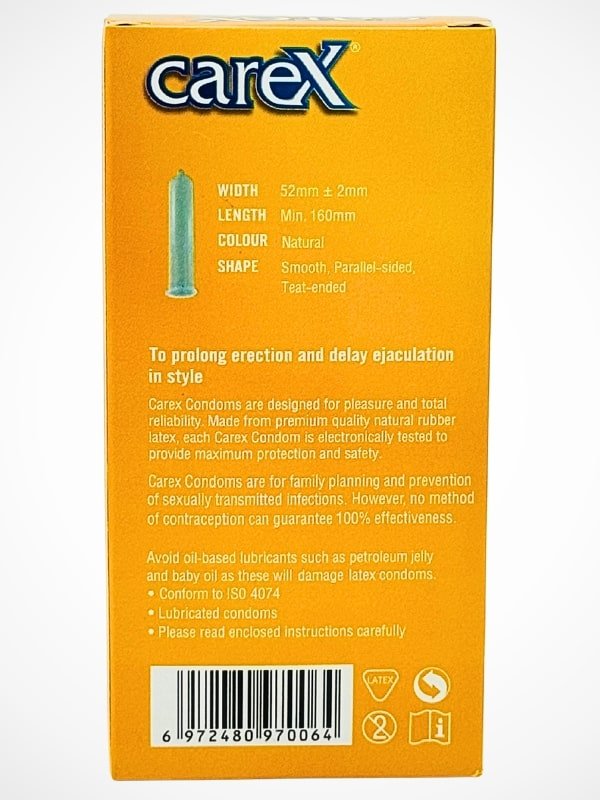 Carex Condoms - 12 Delay CondomsCondomswww.viga.pk