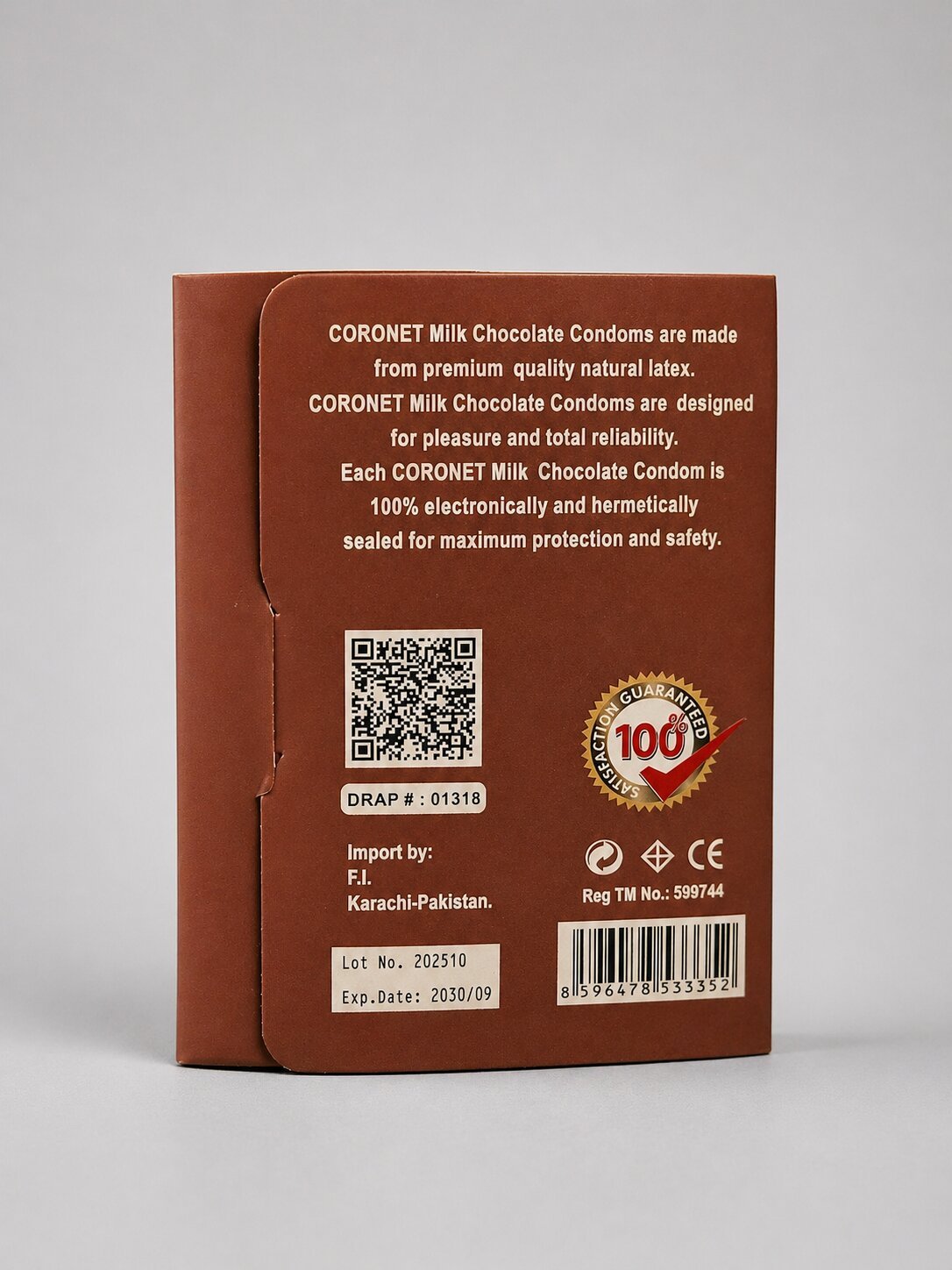 Coronet Milk Chocolate Flavoured Condoms – Dotted, Lubricated | Pack of 3Condomswww.viga.pk