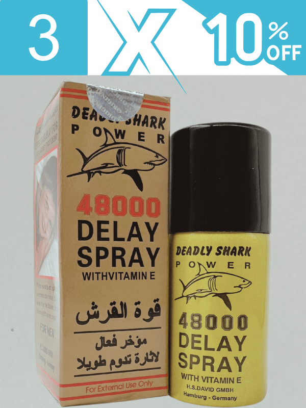 Deal Pack Of 3 & 5 - DeadlyShark 48000 Delay Spray