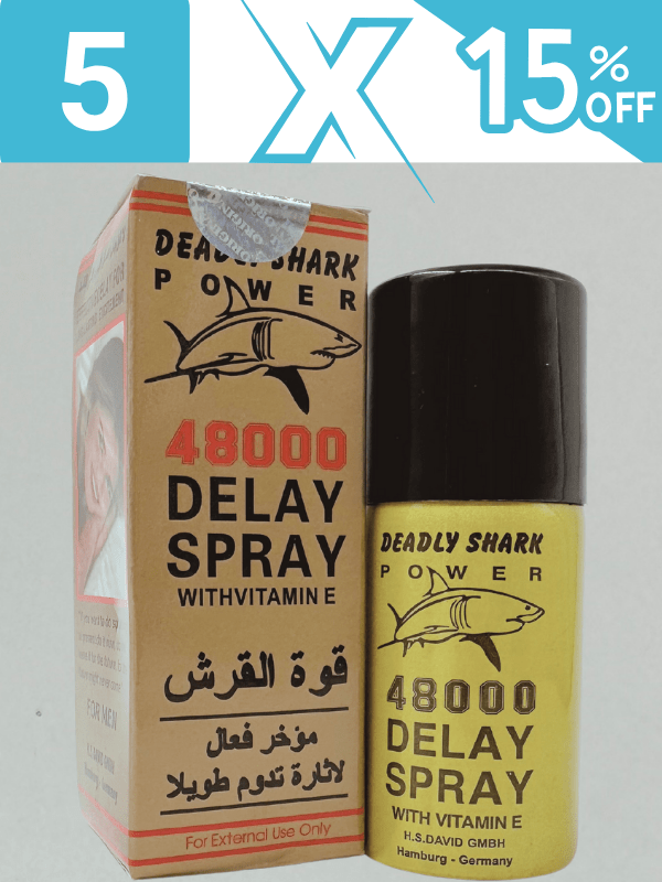 Deal Pack Of 3 & 5 - DeadlyShark 48000 Delay Spray