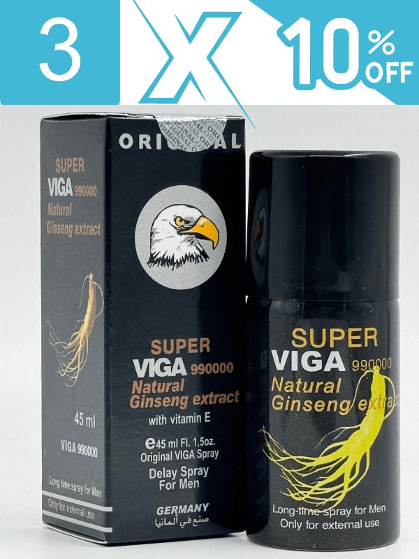 Viga 990000 ginseng delay spray bottle with Vitamin E enriched formula
