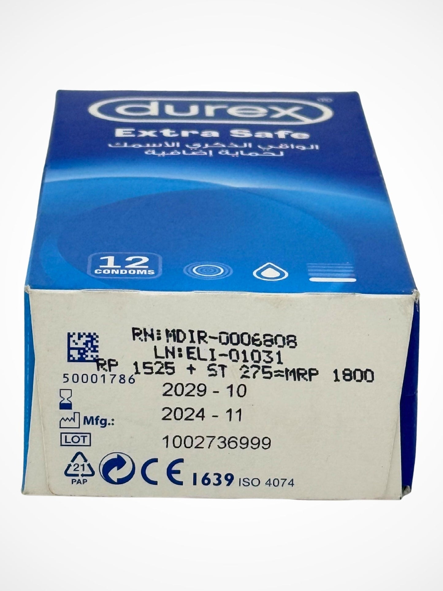 Durex Extra Safe Condoms - 12 Extra Lubed Condoms (Imported)Condomswww.viga.pk