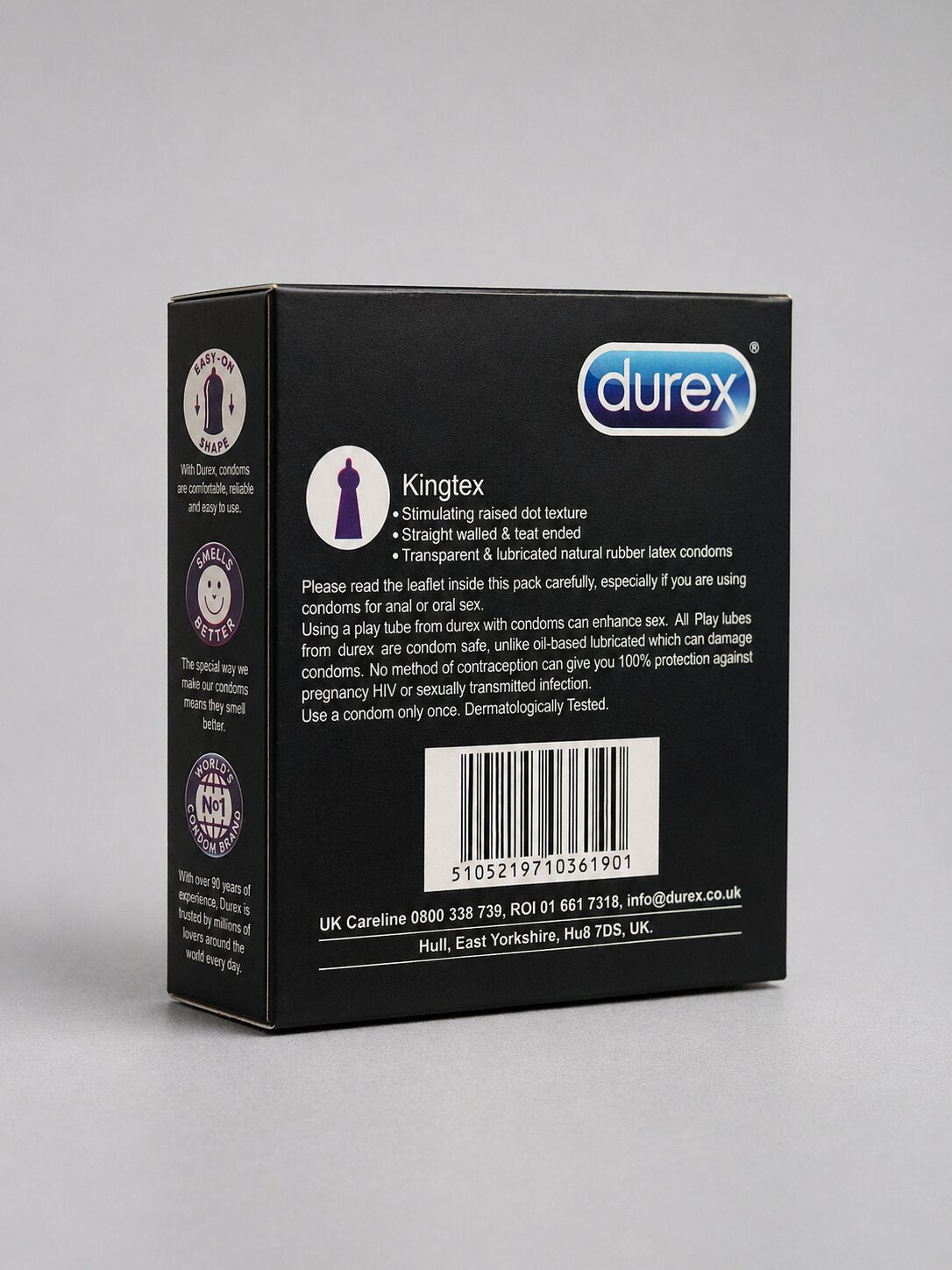 Durex Kingtex Delay Condoms – Dotted, Lubricated | Pack of 3Condomswww.viga.pk