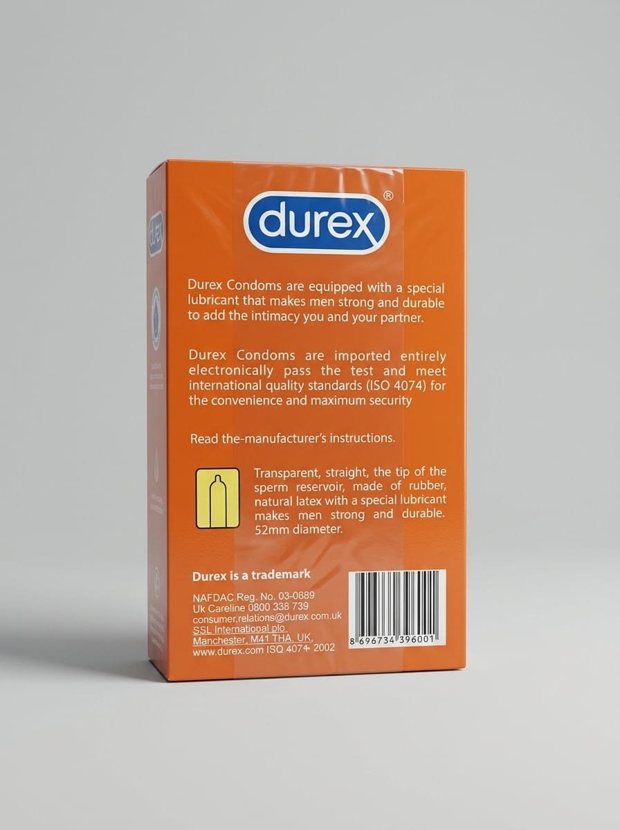 Durex Orange Flavoured Condoms – Pack of 12 | Lubricated, Natural LatexCondomswww.viga.pk