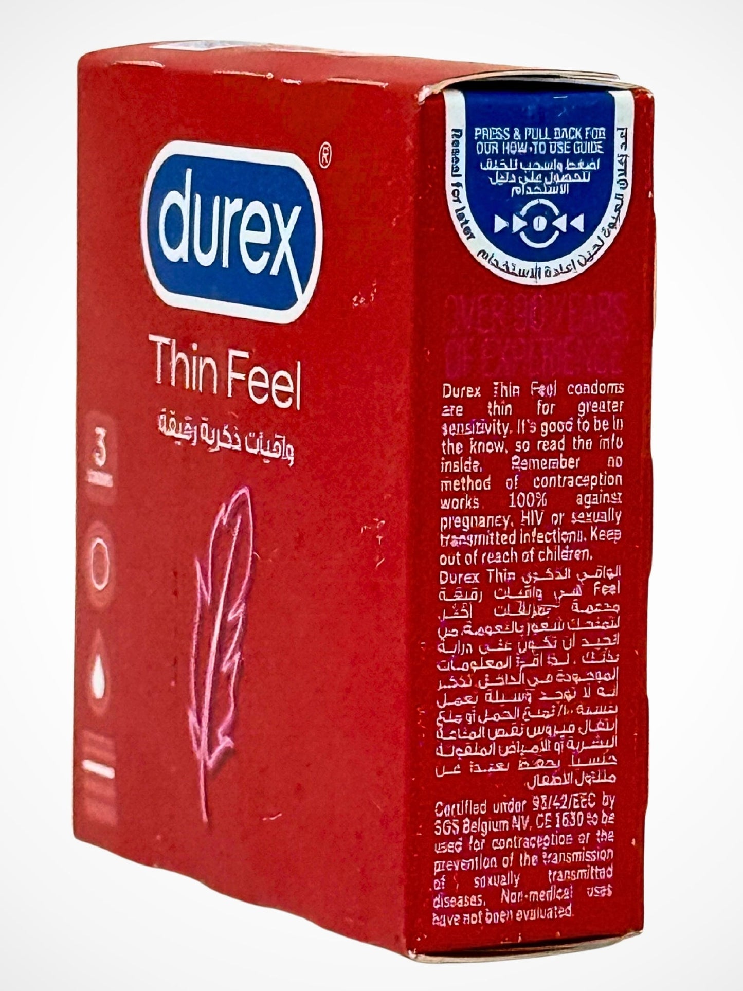 Durex Thin Feel Condoms - 3 Super Thin Condoms (Imported)Condomswww.viga.pk