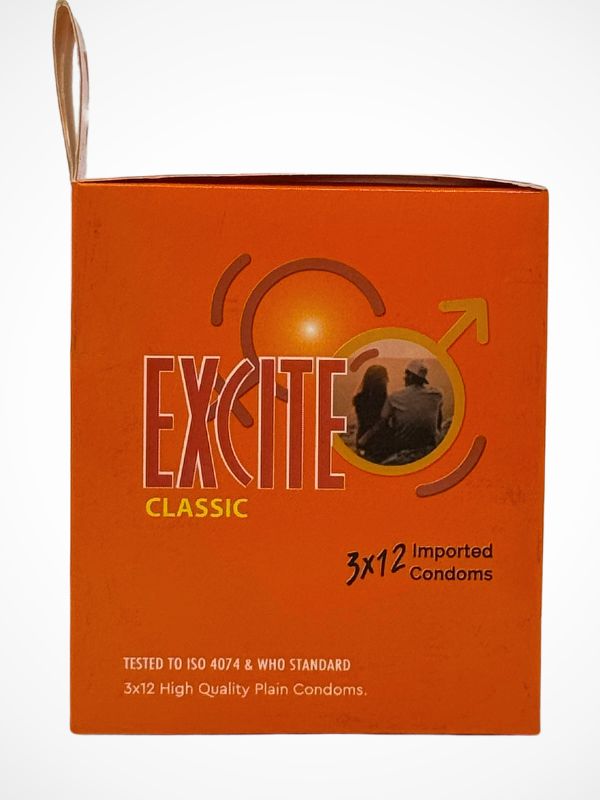 Excite Classic Condom - 12 x 3 Condoms PackCondomswww.viga.pk