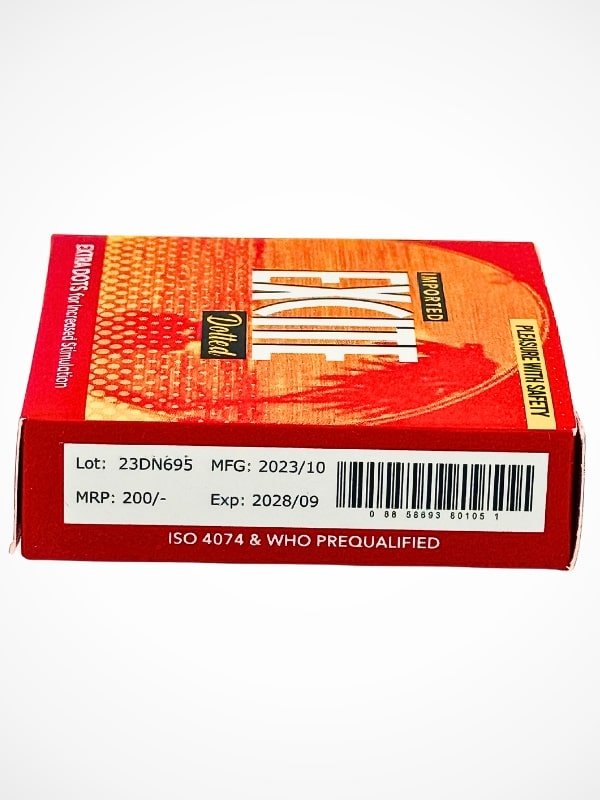 Excite Dotted Condoms - 3 Extra Dots CondomsCondomswww.viga.pk