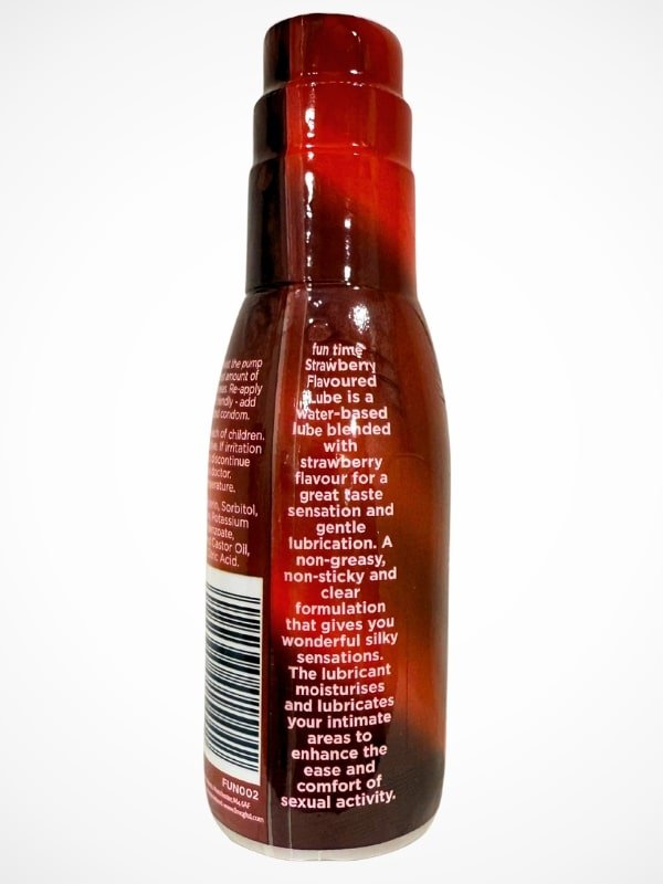Fun Time Lube Strawberry 75ml - Non - Greasy Non - StickyLubricantwww.viga.pk