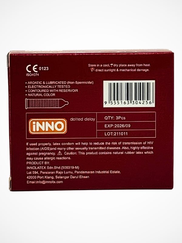 Inno Condoms - 3 Dotted Delay CondomsCondomswww.viga.pk