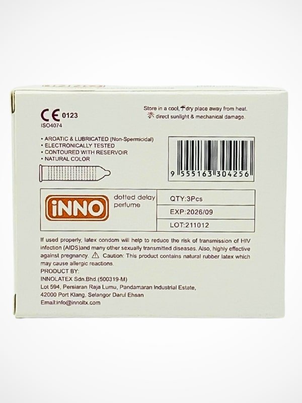 Inno Delay Condoms Ferrari Scented - 3 Dotted Delay CondomsCondomswww.viga.pk