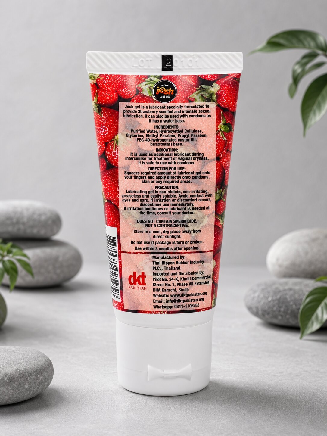 Josh Lube Gel Strawberry – Water Based Lubricant 30mlPersonal Lubricantwww.viga.pk