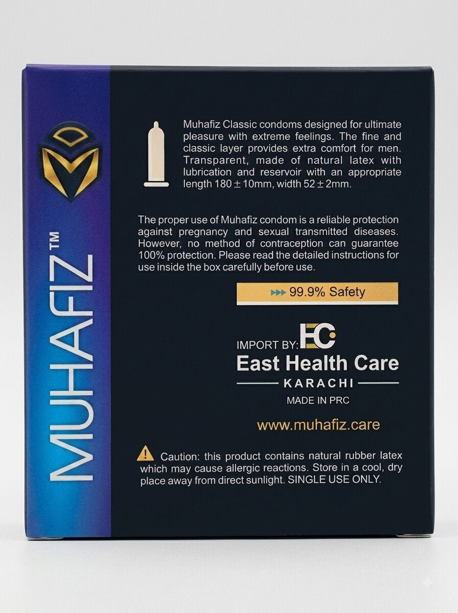 Muhafiz Classic Condoms – Pack of 3 | Extra Pleasure, Natural LatexCondomswww.viga.pk