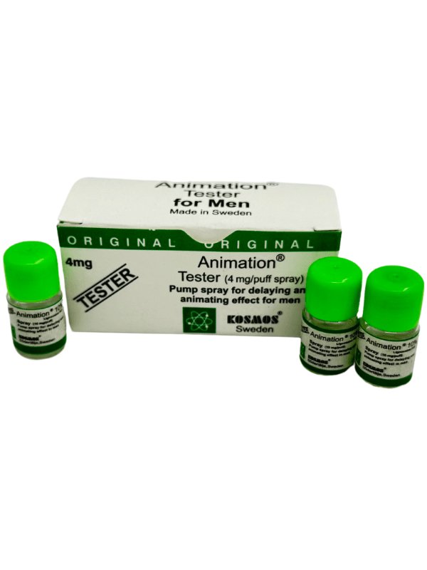 Animation Delay Testers 4mg vials - try before you buy, affordable German quality delay spray