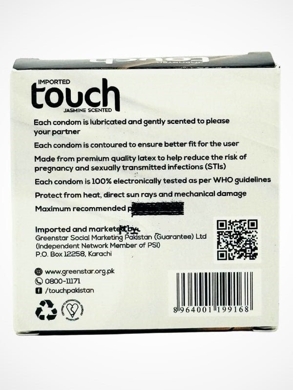 Touch Classic Condoms - 3 Jasmine Scented CondomsCondomswww.viga.pk