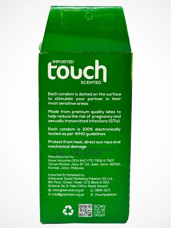 Touch Dotted Condom - 6 x 3 Condoms PackCondomswww.viga.pk