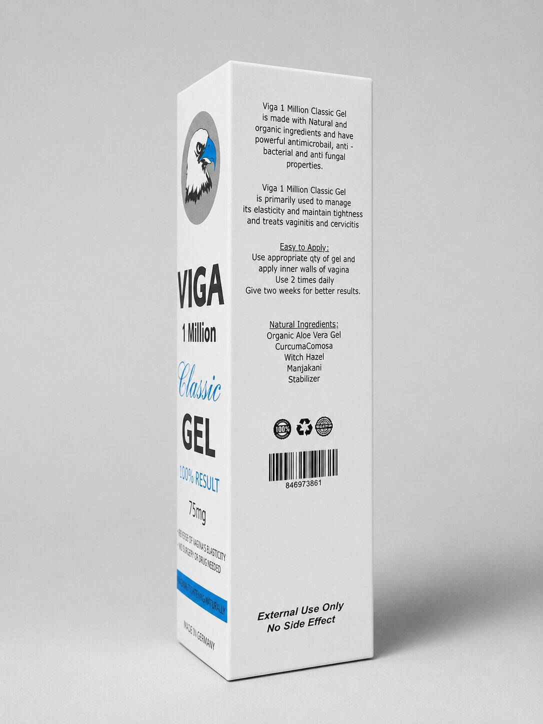 Viga 1 Million Classic Gel 75mg – Vaginal Tightening & Elasticity Gel for WomenVaginal Tightening Gelwww.viga.pk