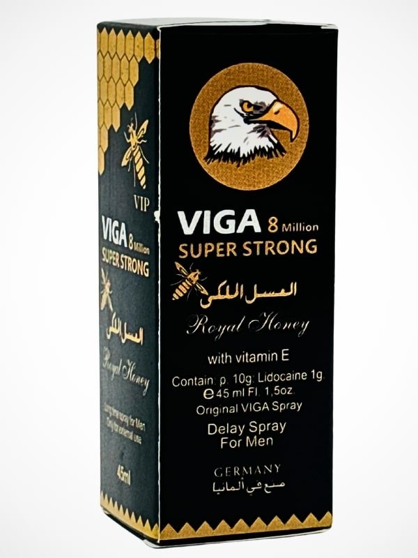 Viga 8 Million Delay Spray Super Strong - Royal Honey with Vitamin EMen Delay Spraywww.viga.pk