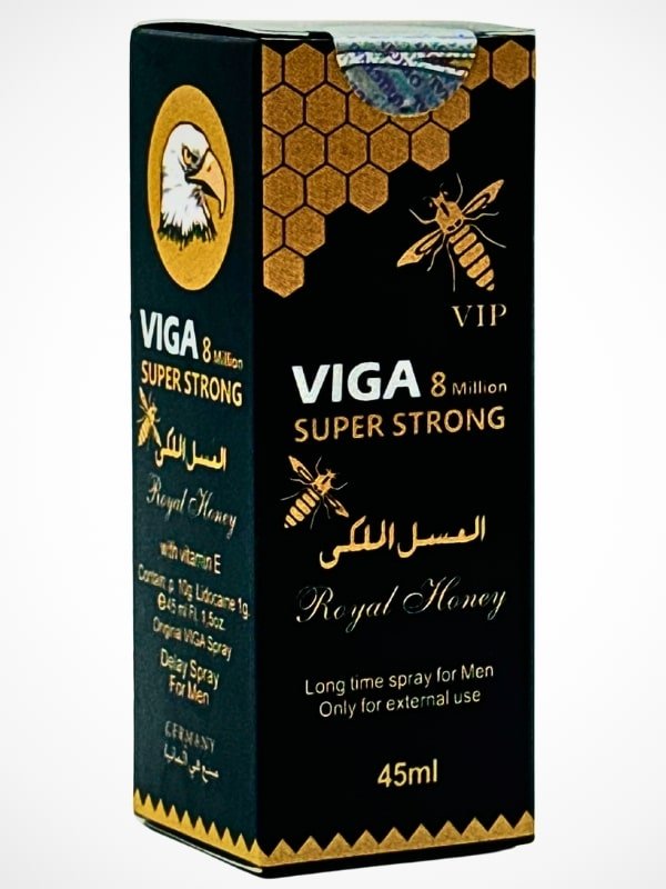 Viga 8 Million Delay Spray Super Strong - Royal Honey with Vitamin EMen Delay Spraywww.viga.pk