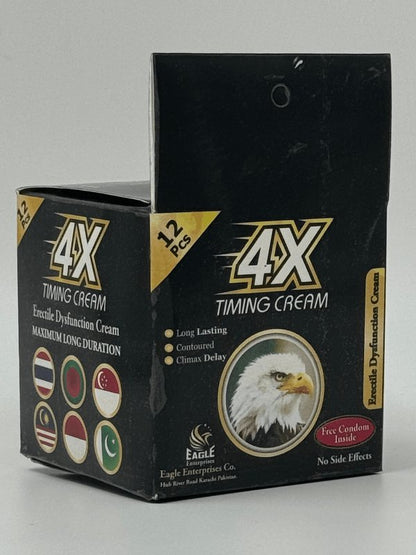 4X Timing Cream - Delay Cream with 12 CondomsMen Delay Creamwww.viga.pk