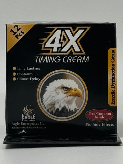 4X Timing Cream - Delay Cream with 12 CondomsMen Delay Creamwww.viga.pk