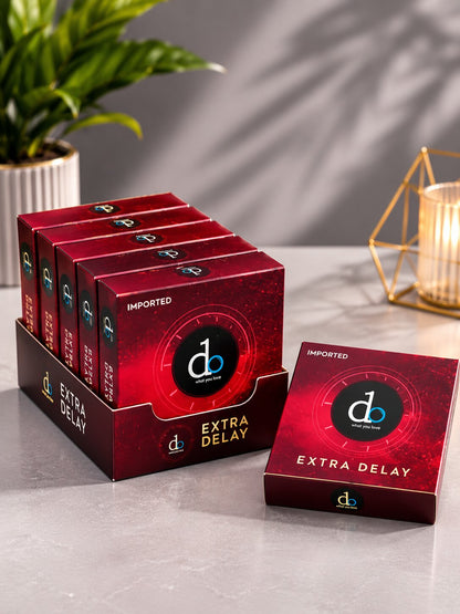 DO Extra Delay Condoms Pack of 18 – Long-Lasting, WHO & ISO Approved, Natural Latex