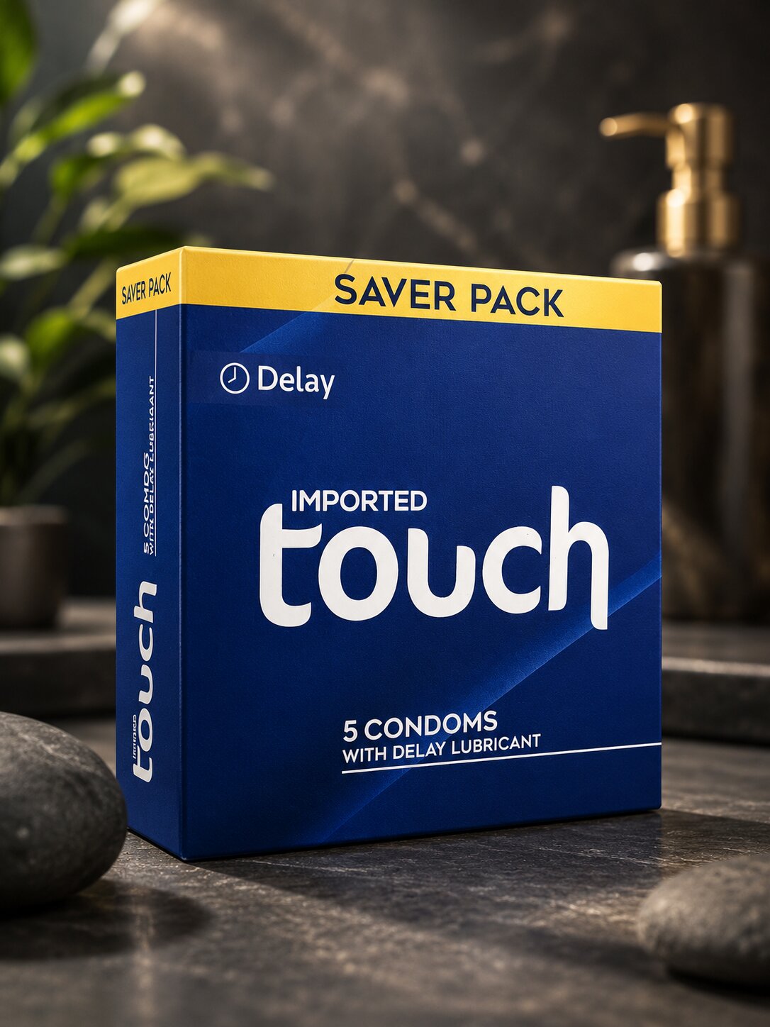 Touch Delay Condoms Single Pack – Premium Latex with Delay Lubricant Pakistan