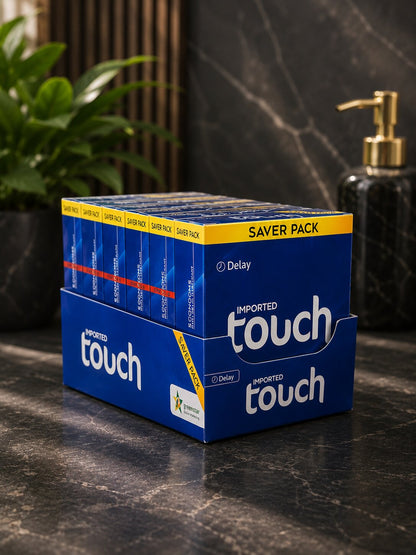 Touch Delay Condoms 6-Pack Saver – Long-Lasting Pleasure, Discreet Delivery Pakistan