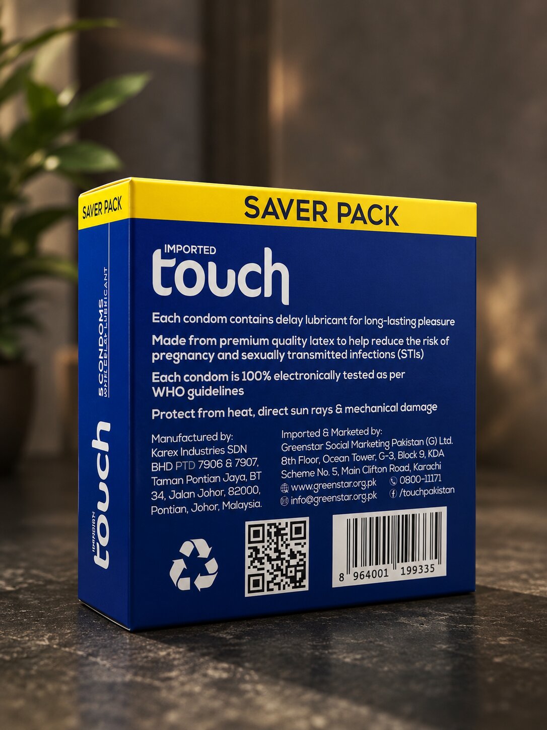 Touch Delay Condoms – WHO & ISO Approved Imported Delay Condom for Long Timing