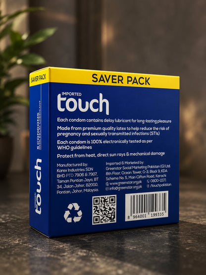 Touch Delay Condoms – WHO & ISO Approved Imported Delay Condom for Long Timing