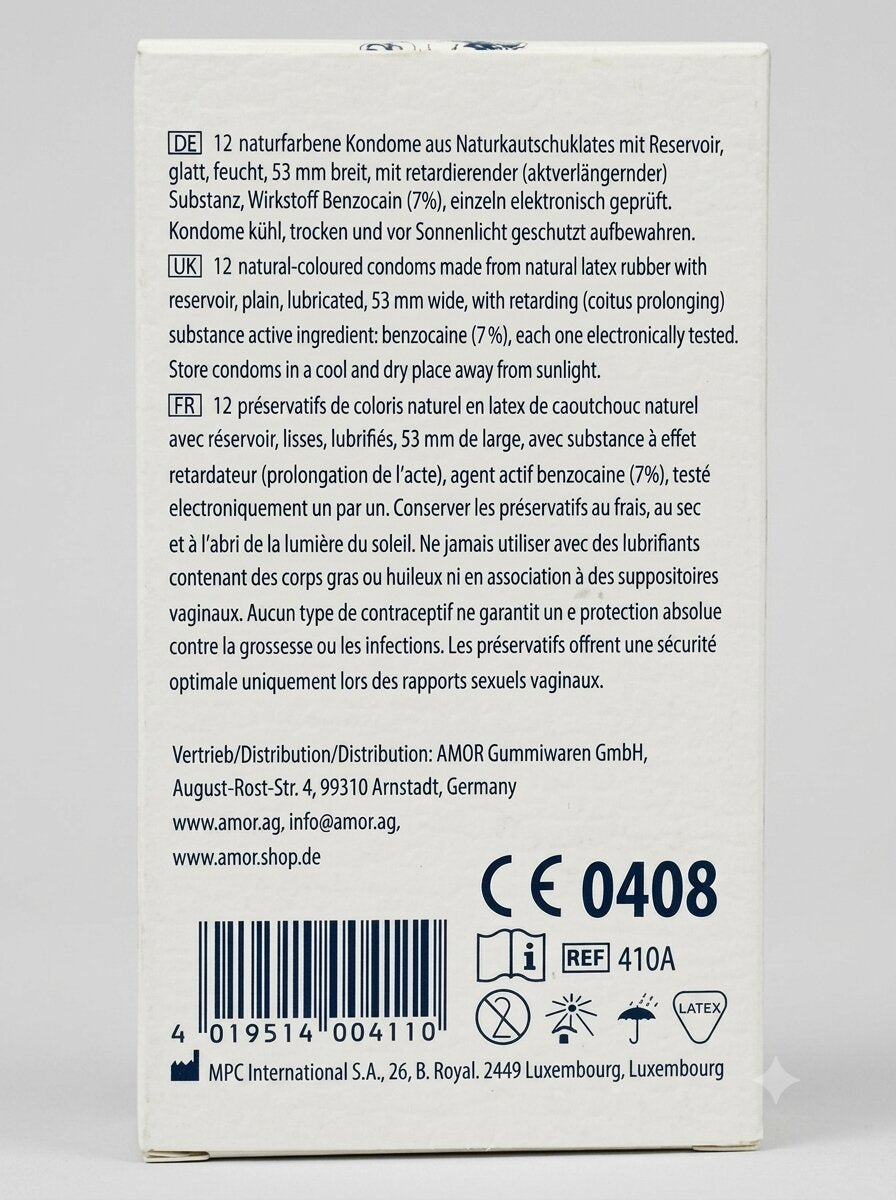 Amor Long Love Condoms – Benzocaine Delay Condoms for MenCondomswww.viga.pk