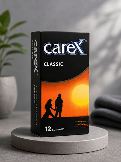 Carex Classic Condoms | 12 Pack | Natural Latex | 52mm WidthCondomswww.viga.pk