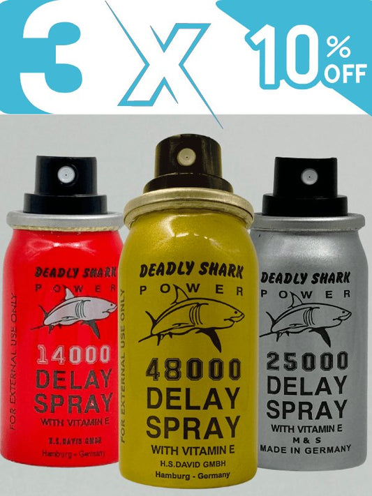 Combo Deal - DeadlyShark Delay Spray - Pack of 3Men Delay Spraywww.viga.pk