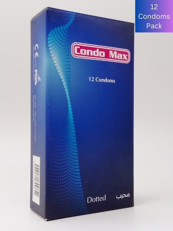 Condo Max Dotted Condoms - 12 Extra Lubricated CondomsCondomswww.viga.pk