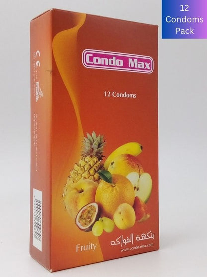 Condo Max Fruity Condoms - 12 Lubricated CondomsCondomswww.viga.pk