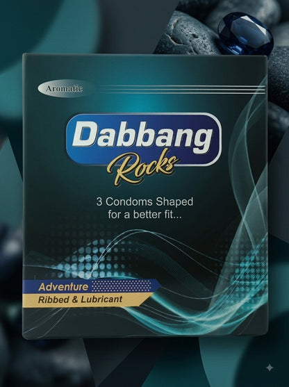 Dabbang Ribbed & Lubricated Condoms – Pack of 3 | Extra Pleasure, Natural LatexCondomswww.viga.pk
