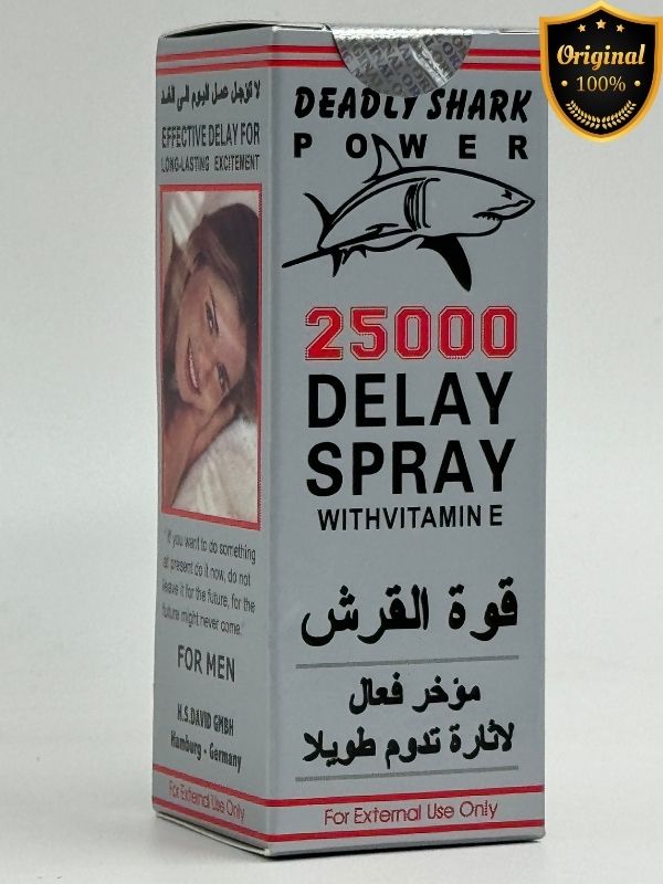 Deadly Shark 25000 Delay Spray - Long Lasting ExcitementMen Delay Spraywww.viga.pk