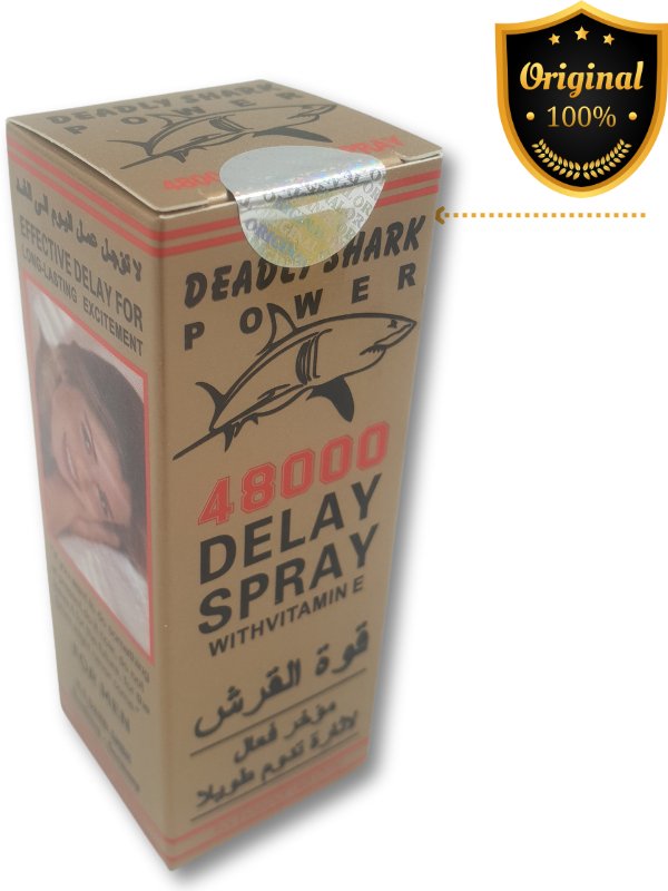 Deadly Shark 48000 Delay Spray - Lidocaine Delay SprayMen Delay Spraywww.viga.pk