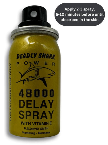 Deadly Shark 48000 Delay Spray - Lidocaine Delay SprayMen Delay Spraywww.viga.pk