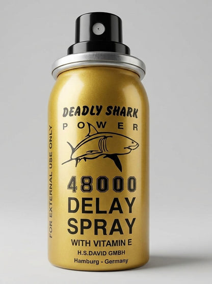 Deadly Shark 48000 Delay Spray | Lidocaine Spray for Men | Last 45–60 MinMen Delay Spraywww.viga.pk