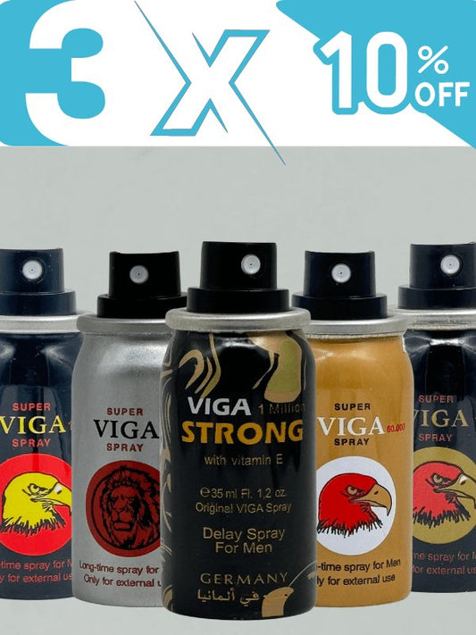 Deal 2 - Choose Viga Sprays - Pack of 3Men Delay Spraywww.viga.pk