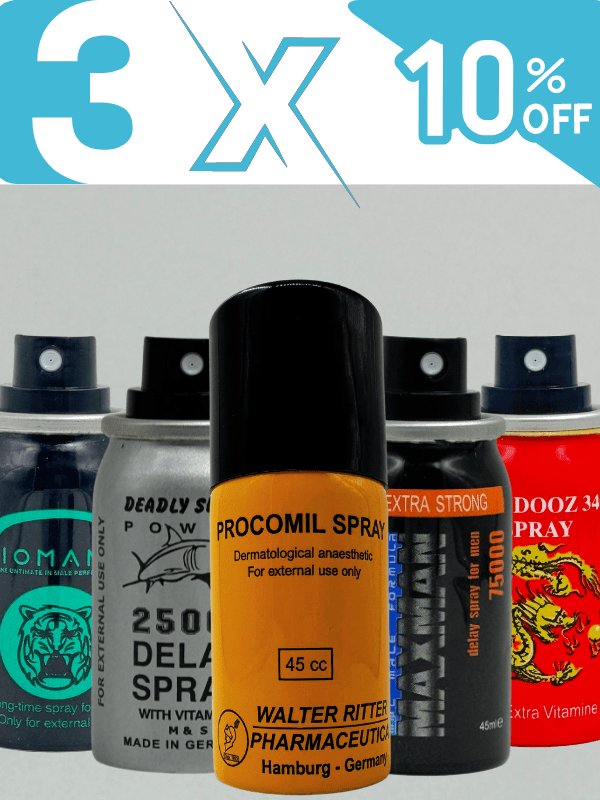 Deal 3 - Choose Delay Sprays - Pack of 3Men Delay Spraywww.viga.pk